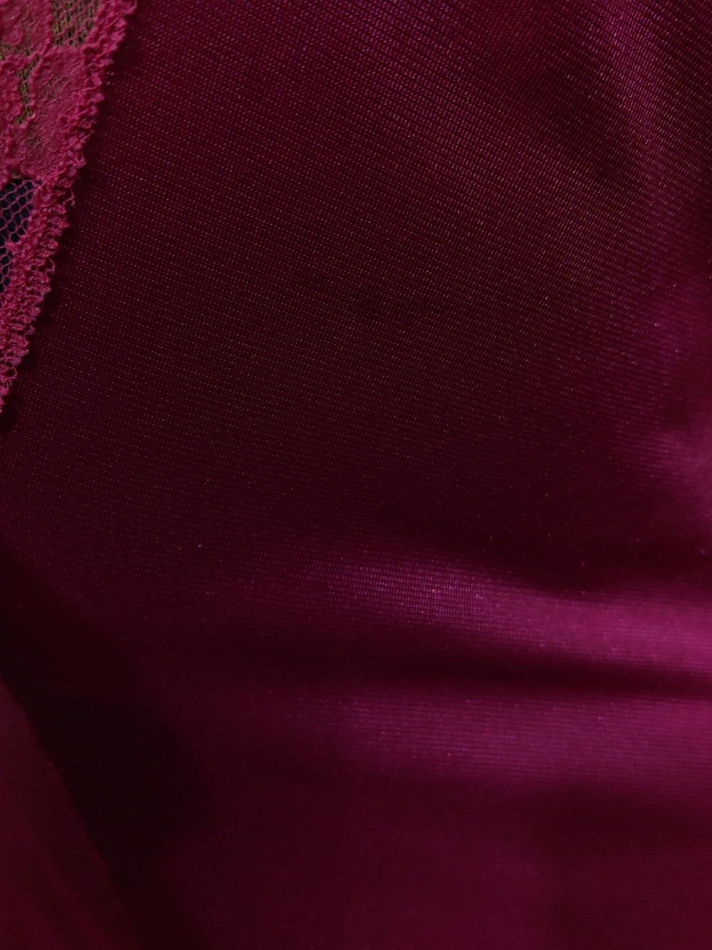 Vintage Fuchsia Lace-Accent Nylon Slip Night Dress Size Small/medium - Picture 7 of 8